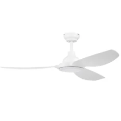 Honeywell Sirro Indoor or Covered Outdoor Ceiling Fan with Adjustable LED Light, 52-Inch, White - 53025-03
