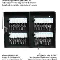 Honeywell 6107 40 Slot Key Box with Combination Lock (40 Keys)