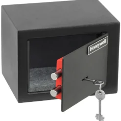 Honeywell 5002 Small Steel Security Safe with Key Lock (0.19 cu ft.)