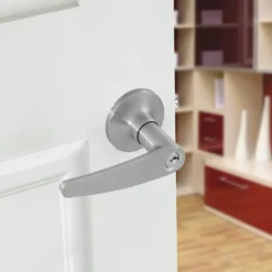 Honeywell Straight Entry Door Lever, Satin Nickel, 8104301