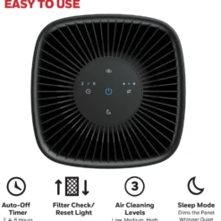 Honeywell Tabletop Allergen Plus HEPA Air Purifier - Black, HPA120B