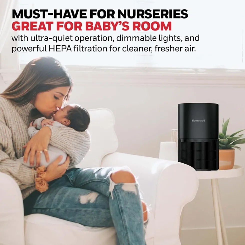 Honeywell Tabletop Allergen Plus HEPA Air Purifier - Black, HPA120B