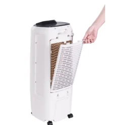 Honeywell TC10PEU Compact Evaporative Tower Air Cooler with Fan and Humidifier, Washable Dust Filter, 194 CFM - 2.6 Gallon Tank, White