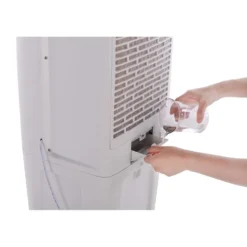 Honeywell TC50PEU Evaporative Tower Air Cooler with Fan and Humidifier, Washable Dust Filter, 588 CFM - 12.5 Gallon Tank, White