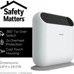 Honeywell ThermaWave 6 Ceramic Heater With Programmable Thermostat - White, HCE870W