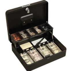 Honeywell 6213 Tiered CantiDoor Lever Cash Box (4 Bill/5 Coin Slots)