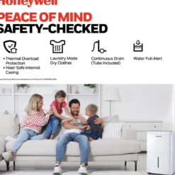 Honeywell TPFIT32AWK 32 Pint Smart Portable Dehumidifier with Alexa Voice Control