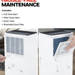 Honeywell TPFIT50AWK 50 Pint Smart Portable Dehumidifier with Alexa Voice Control