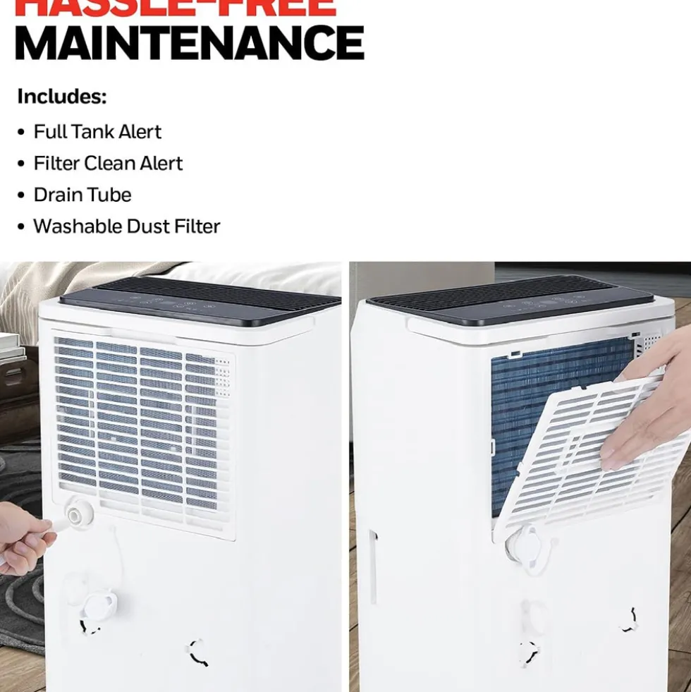 Honeywell TPFIT50AWK 50 Pint Smart Portable Dehumidifier with Alexa Voice Control