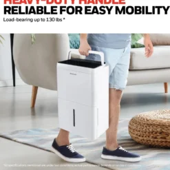 Honeywell TPFIT50PWK 50-Pint Energy Star Portable Dehumidifier with Drain Pump