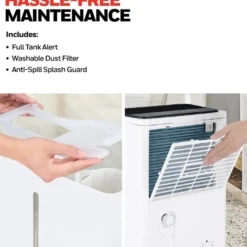 Honeywell TPFIT50PWK 50-Pint Energy Star Portable Dehumidifier with Drain Pump