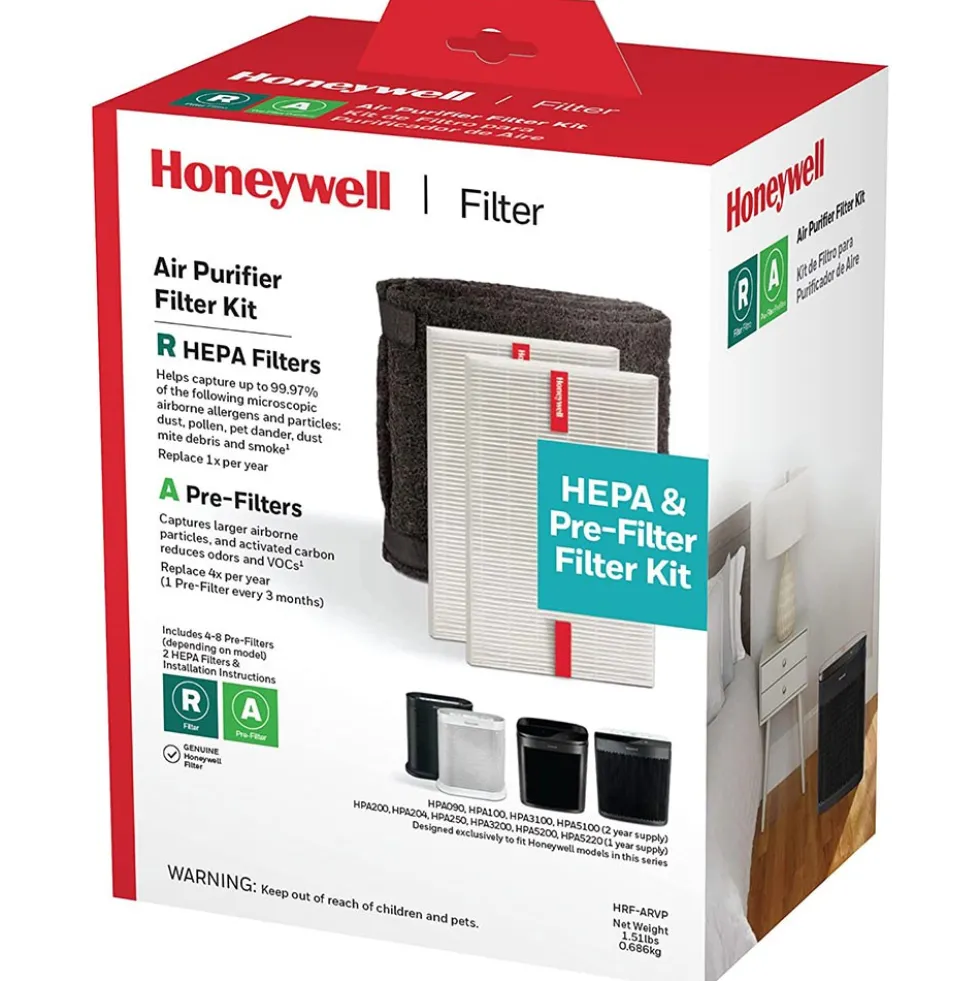 Honeywell True HEPA Filter Value Combo Pack (2 HEPA filters and 1 Pre-filter), HRF-ARVP