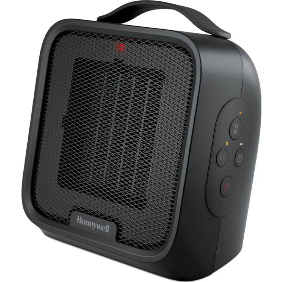 Honeywell UberHeat Plus Ceramic Heater for Small Spaces - Black, HCE220B