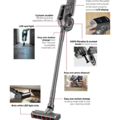 Honeywell VC16 Aeromax Pro Cordless Vacuum Cleaner, Dark Grey