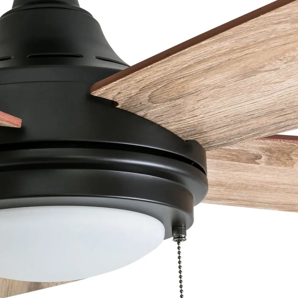 Honeywell Ventnor Indoor Ceiling Fan, Modern Espresso Bronze, 52-Inch - 50607