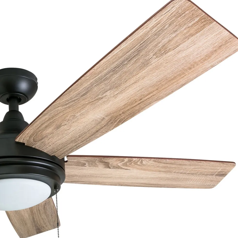 Honeywell Ventnor Indoor Ceiling Fan, Modern Espresso Bronze, 52-Inch - 50607