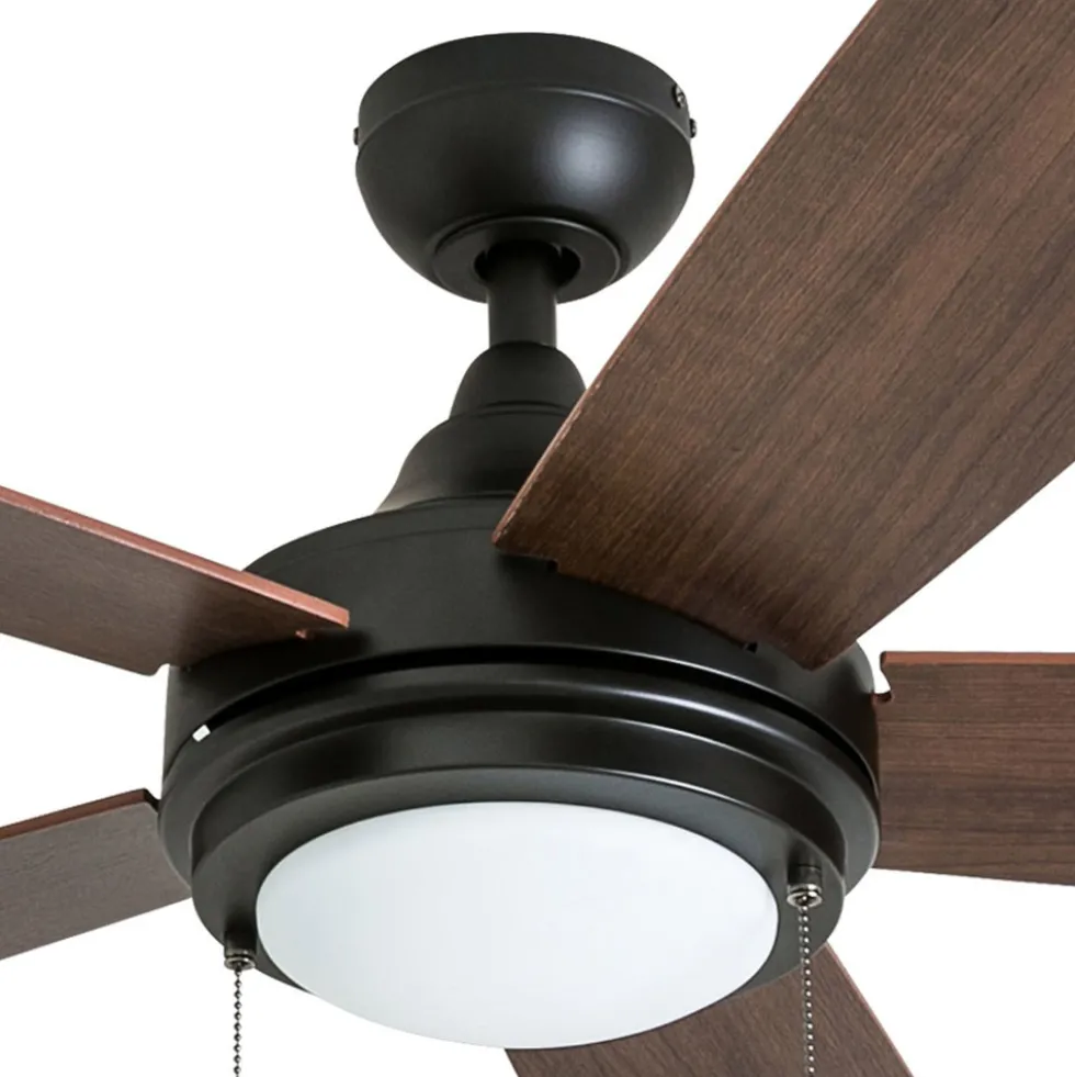 Honeywell Ventnor Indoor Ceiling Fan, Modern Espresso Bronze, 52-Inch - 50607