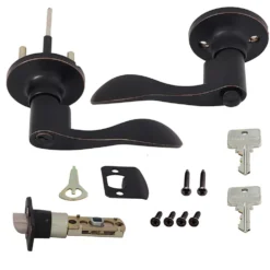 Honeywell Wave Entry Door Lever, Oil Rubbed Bronze, 8106401