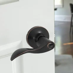Honeywell Wave Entry Door Lever, Oil Rubbed Bronze, 8106401