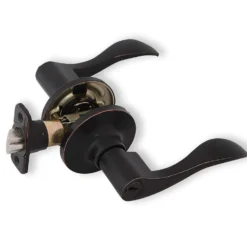 Honeywell Wave Entry Door Lever, Oil Rubbed Bronze, 8106401