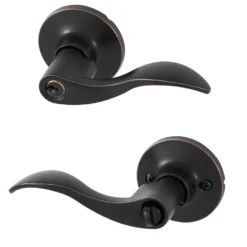 Honeywell Wave Entry Door Lever, Oil Rubbed Bronze, 8106401