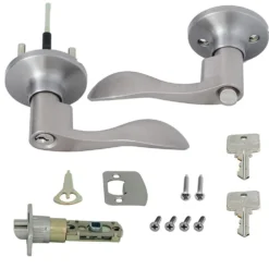 Honeywell Wave Entry Door Lever, Satin Nickel, 8106301