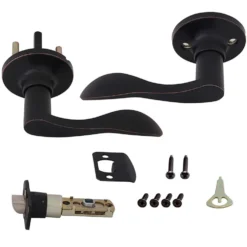 Honeywell Wave Passage Door Lever, Oil Rubbed Bronze, 8106403