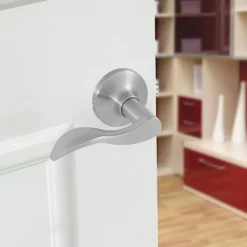 Honeywell Wave Passage Door Lever, Satin Nickel, 8106303