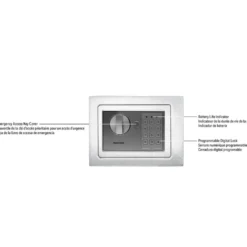 Honeywell 5605W Compact Steel Digital Security Box - White (.15 cu ft.)