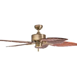 Honeywell Willow View Indoor Ceiling Fan, Brass Tropical, 52-Inch - 50502