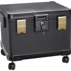 Honeywell 1108W Legal Size Waterproof 1 Hour Fire File Chest (1.06 cu ft.) with Wheel Cart