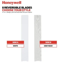 Honeywell Xerxes Indoor Ceiling Fan, Bright White, 62-Inch - 51628