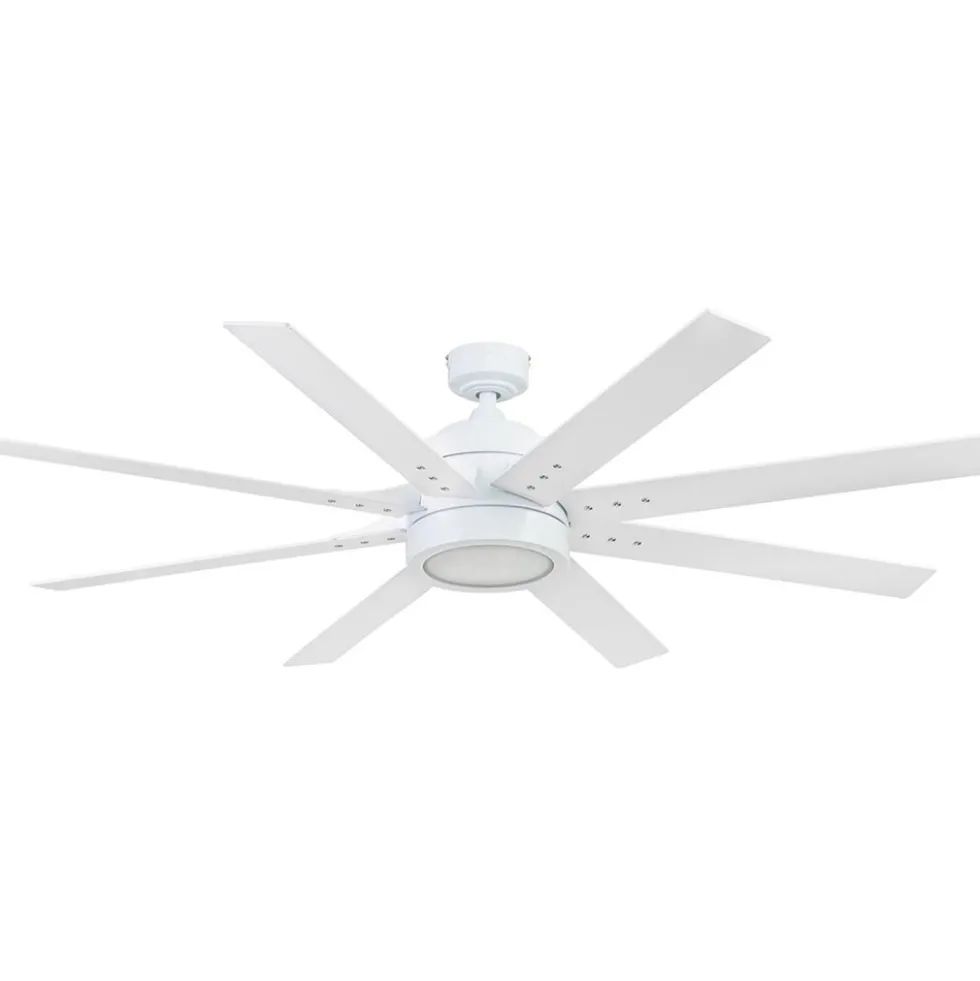 Honeywell Xerxes Indoor Ceiling Fan, Bright White, 62-Inch - 51628
