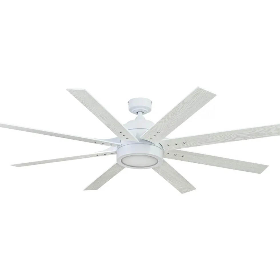 Honeywell Xerxes Indoor Ceiling Fan, Bright White, 62-Inch - 51628