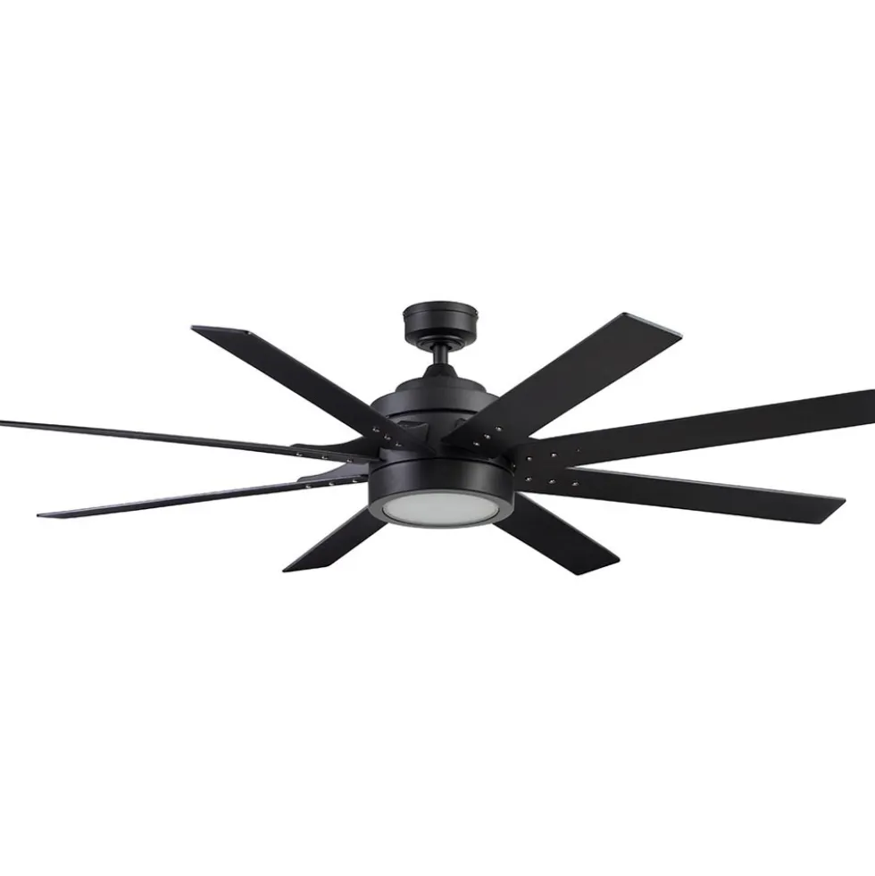 Honeywell Xerxes Indoor Ceiling Fan, Matte Black, 62-Inch - 51473