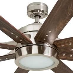Honeywell Xerxes Indoor Ceiling Fan, Brushed Nickel, 62-Inch - 50608
