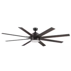 Honeywell Xerxes Indoor/Outdoor Ceiling Fan, Matte Black, 70-inch - 51905