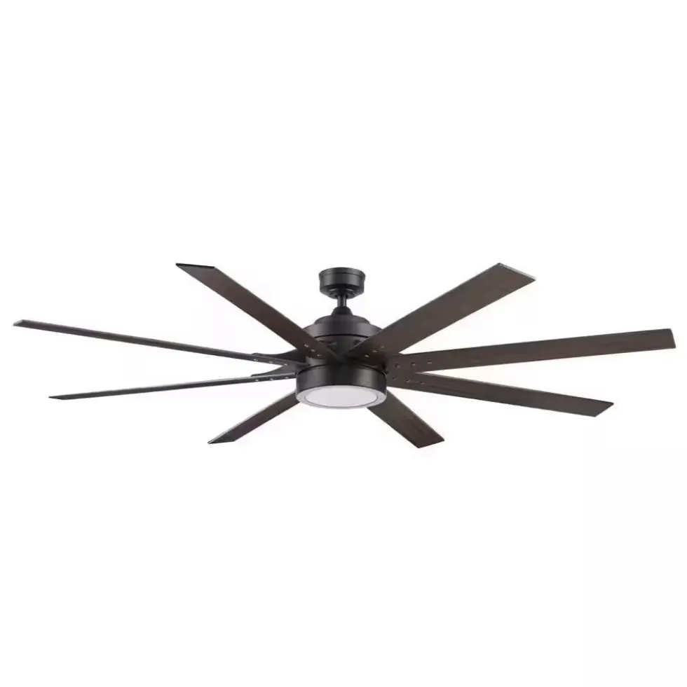 Honeywell Xerxes Indoor/Outdoor Ceiling Fan, Matte Black, 70-inch - 51905