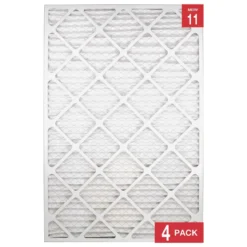 Honeywell 20x30x1 High Efficiency Allergen MERV 11 Air Filter, 4 Pack