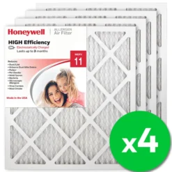 Honeywell 18x20x1 High Efficiency Allergen MERV 11 Air Filter, 4 Pack