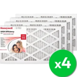Honeywell 12x20x1 High Efficiency Allergen MERV 11 Air Filter, 4 Pack