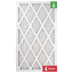 Honeywell 14x25x1 Standard Efficiency Allergen MERV 8 Air Filter, 4 Pack