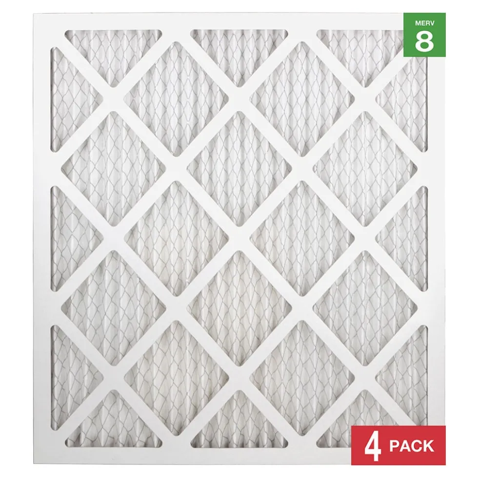 Honeywell 18x20x1 Standard Efficiency Allergen MERV 8 Air Filter, 4 Pack