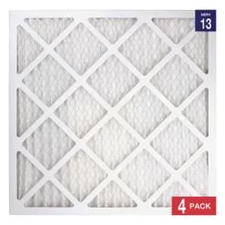 Honeywell 20x20x1 Ultra Efficiency Allergen MERV 13 Air Filter, 4 Pack