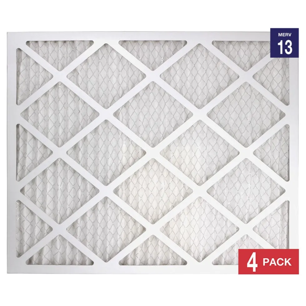 Honeywell 20x24x1 Ultra Efficiency Allergen MERV 13 Air Filter, 4 Pack
