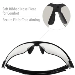 Howard Leight Acadia Shooting Eye Glasses for Indoor Range or Outdoor Hunting with SCT-Reflect Lenses - 4 Pack