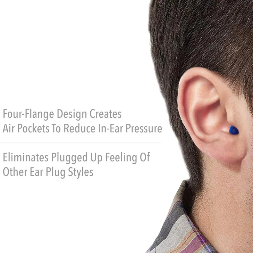 Howard Leight by Honeywell Airsoft Flanged Reusable Earplugs, 1000 Pairs
