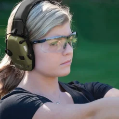 Howard Leight by Honeywell Impact Sport Sound Amplification Electronic Shooting Earmuff, Hunter Green - R-01526