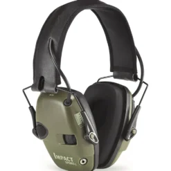 Howard Leight by Honeywell Impact Sport Sound Amplification Electronic Shooting Earmuff, Hunter Green - R-01526