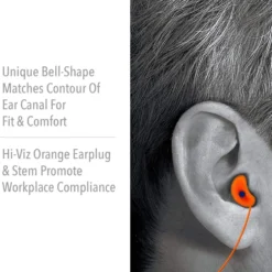 Howard Leight by Honeywell Quiet Orange Corded Reusable Earplugs, 1000 Pairs